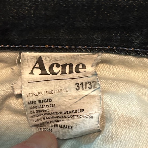 Acne Studios MIC Rigid Jeans W31 x L32” - Picture 5 of 7